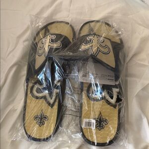 NFL Black and Gold Men's Sandals